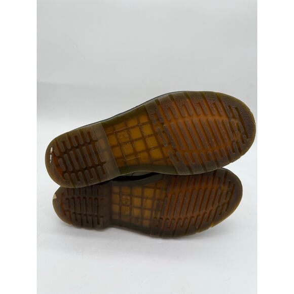 Doc Dr. Martens White Leather Combat Boots Size 9 | Classic Lace Up Chunky Sole - Picture 11 of 11